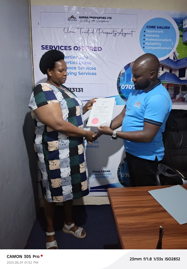David title deed handover